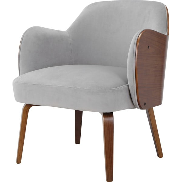 Szürke bársony fotel Haruko - Støraa-image-3