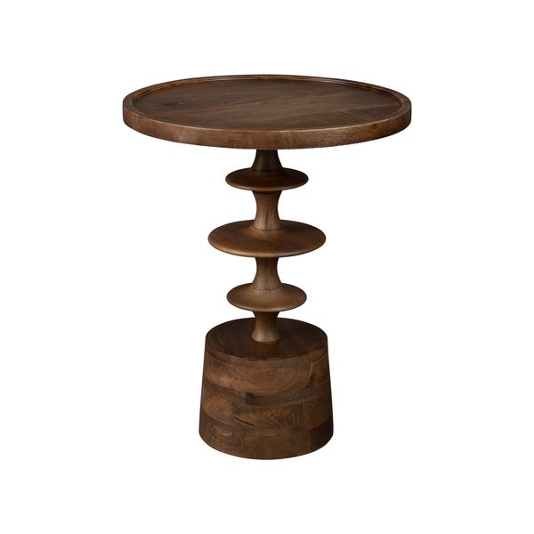 Mangófa kerek tárolóasztal ø 46 cm Cath – Dutchbone