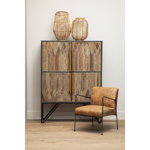 Barna bőr fotel Hoxton – Premier Housewares-image-3