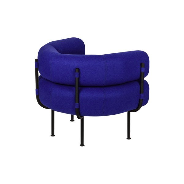 Kék gyapjú fotel Ubi – noo.ma-image-2