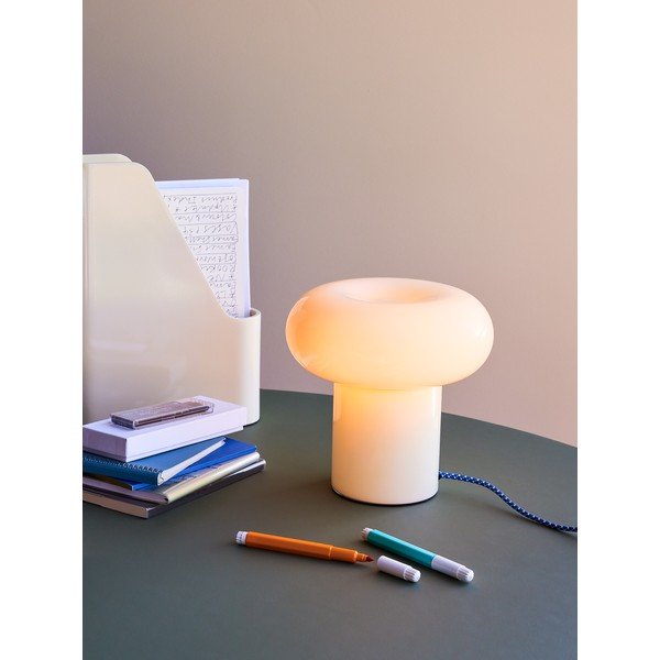Világoszöld üveg asztali lámpa (magasság 22 cm) Hues – Hübsch-image-1
