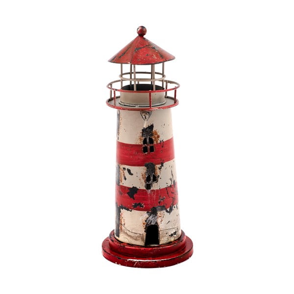 Lighthouse piros gyertyatartó, magasság 23 cm - Dakls