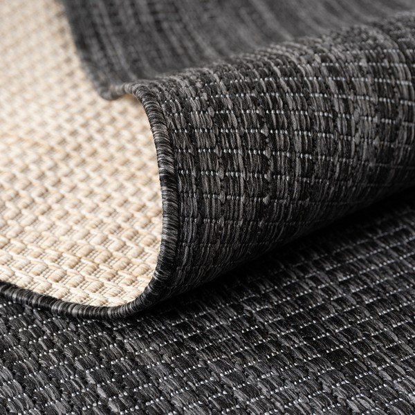 Fekete kerek kültéri-beltéri szőnyeg ø 80 cm Mira 1450 – Ayyildiz Carpets-image-3