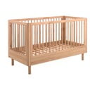 Natúr színű tölgyfa babaágy 70x140 cm Forrest – Vipack