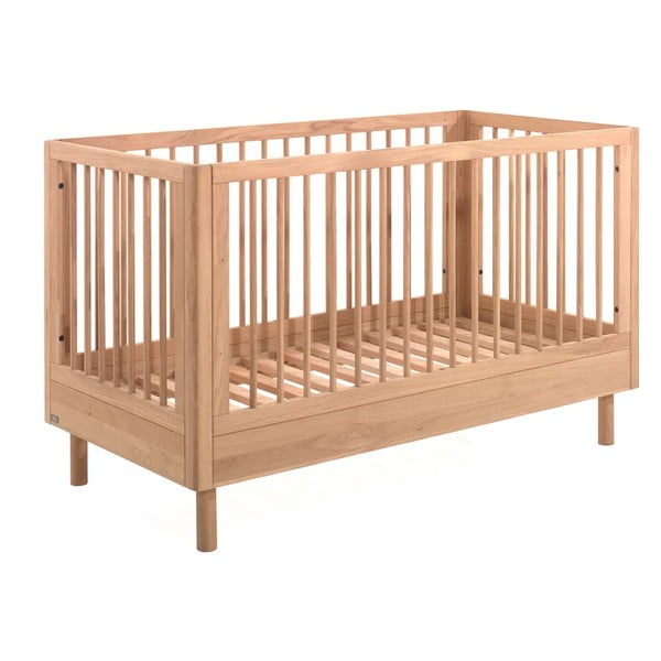 Natúr színű tölgyfa babaágy 70x140 cm Forrest – Vipack