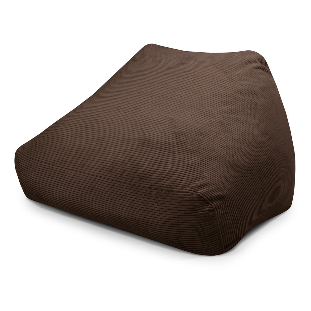 Sötétbarna kordbársony babzsákfotel Sofa Snug  SLOWDOWN