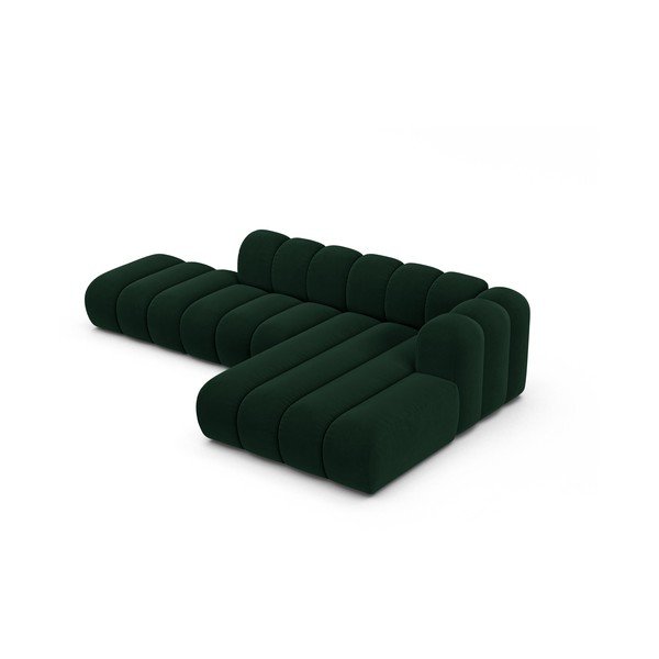 Sötétzöld sarokkanapé (jobb oldali) Lupine – Micadoni Home-image-2