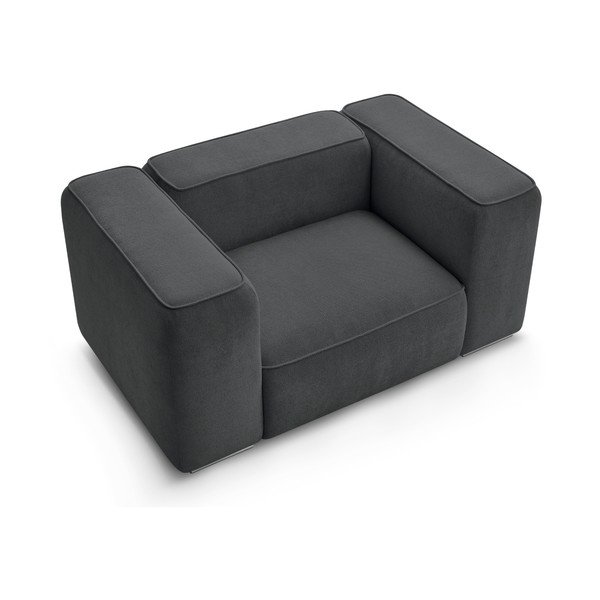 Sötétszürke fotel Zephyr – Bobochic Paris-image-4