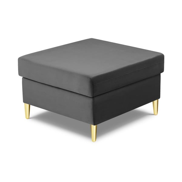 Világosszürke bársony lábtartó Kyoto – Cosmopolitan Design-image-2