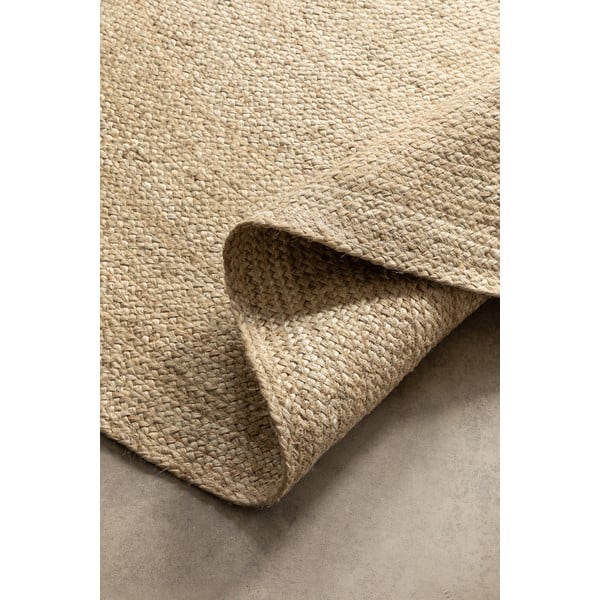 Elefántcsont színű kétoldalas juta kerek szőnyeg ø 140 cm Braided – Hanse Home-image-2