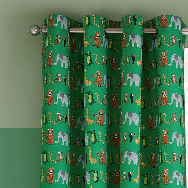 Gyerek függöny 2 db-os 168x183 cm Animal Magic – Catherine Lansfield-image-1