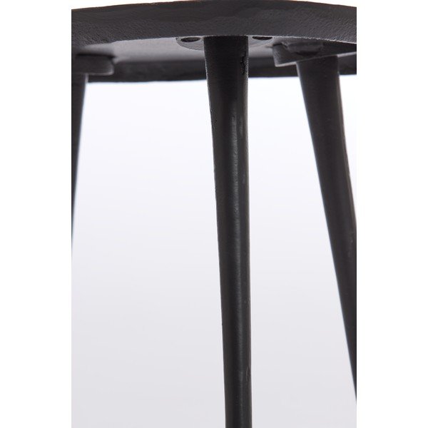 Fekete fém dohányzóasztal 42x87 cm Puno – Light & Living-image-3