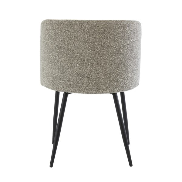 Szürke kárpitozott étkezőfotel Elyna – Light & Living-image-3