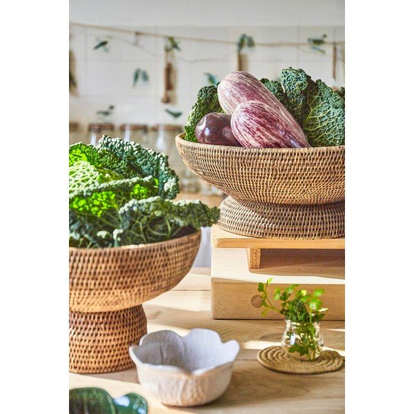 Rattan gyümölcsös kosár Ednna – Côté Table-image-1