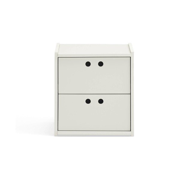 Krémszínű éjjeliszekrény Wally – Teulat