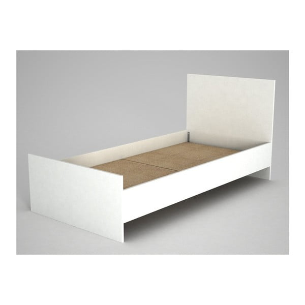 Ratto Ernest fehér egyszemélyes ágy, 195 x 95 cm