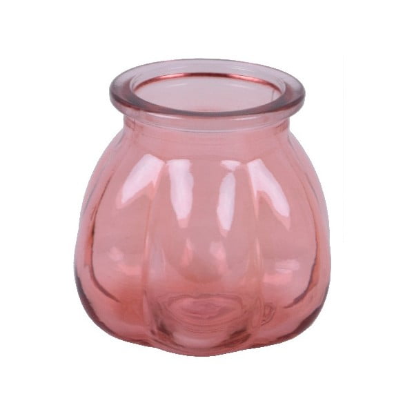 Tangerine rózsaszín újrahasznosított üveg váza, magasság 11 cm - Ego Dekor