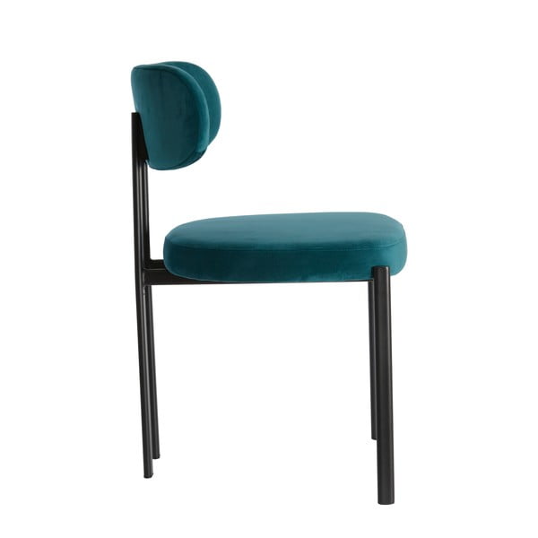 Petróleum színű bársony étkezőszék szett 2 db-os Sonja – Light & Living-image-4