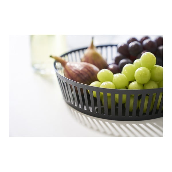 Tower fekete gyümölcsös kosár, ⌀ 25 cm - YAMAZAKI-image-1