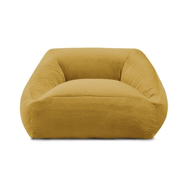 Sárga műszőrme babzsákfotel Lilibet – Bobochic Paris-image-3