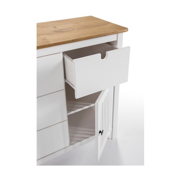 Bruna fehér fa komód - Marckeric-image-1