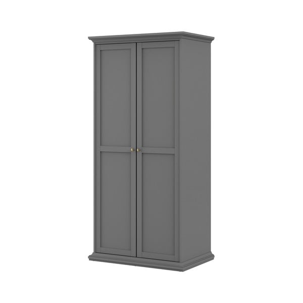 Szürke ruhásszekrény 96x201 cm Paris – Tvilum-image-3