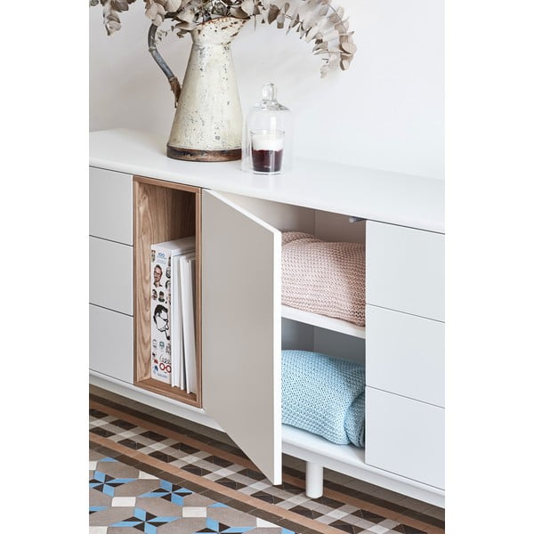 Krémszínű komód 180x76x40 cm Corvo – Teulat-image-1