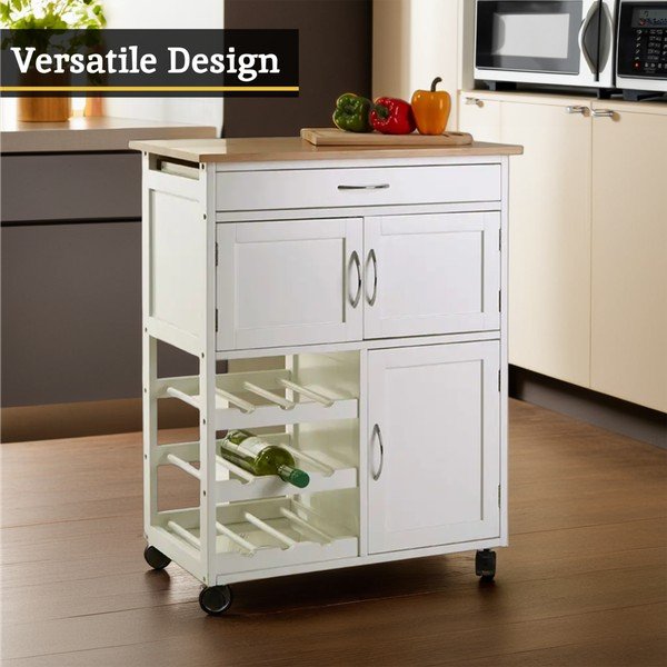 Bambusz gurulós zsúrkocsi 37x67 cm Harlow – Premier Housewares-image-4