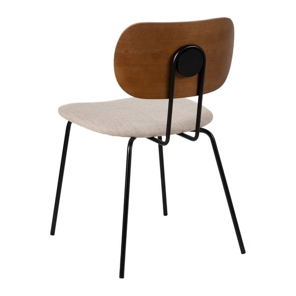 Barna-krémszínű étkezőszék szett 4 db-os Cleo – Ixia-image-3