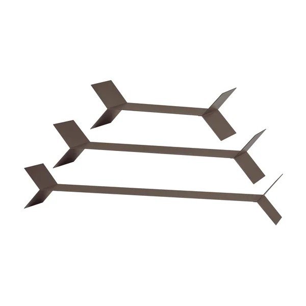 Barna fém polc készlet 3 db-os 80 cm Lorin – WOOOD-image-3