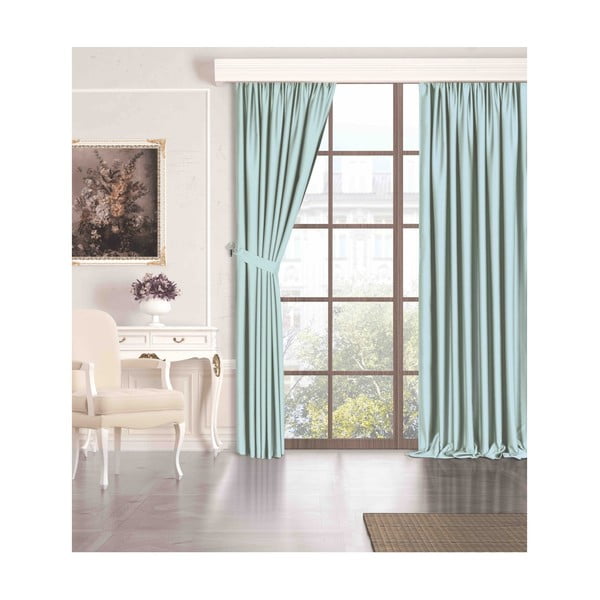 Zöld sötétítő függöny nem teljes sötétítéssel 260x100 cm - Mila Home-image-2