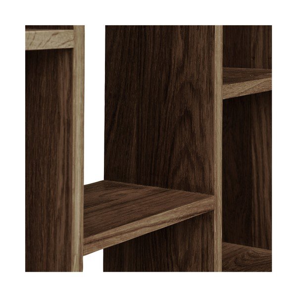 Sötétbarna többszintes tölgyfa fali polc 70 cm Townsville – House Nordic-image-4