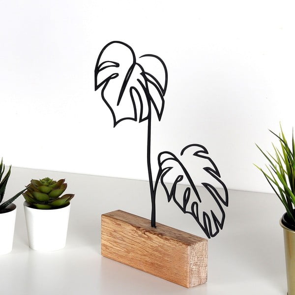 Fém szobor Leaves – Mioli Decor-image-2