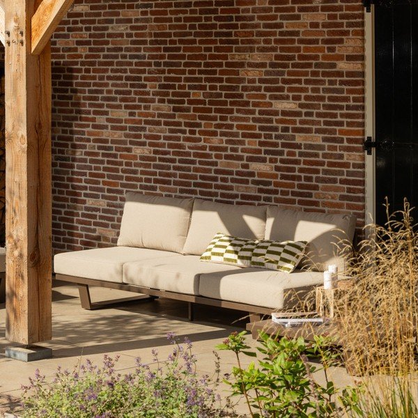 Barna kárpitozott kerti kanapé Bear – WOOOD-image-1