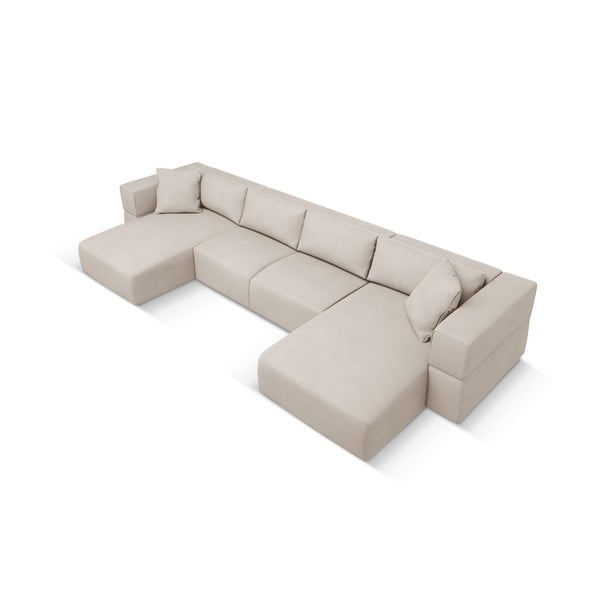 Bézs sarokkanapé ("U" alakú) Esther – Milo Casa-image-2