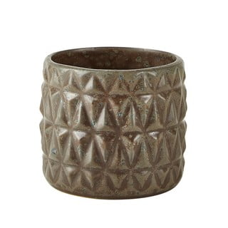 Szürke agyagkerámia kaspó, ø 12,5 cm - Villa Collection