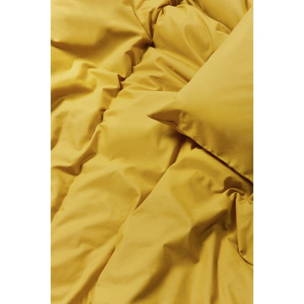 Mustársárga kétszemélyes pamut ágynemű, 200 x 200 cm - Bonami Selection-image-1