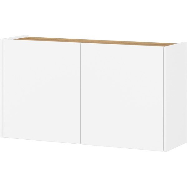 Fehér függő szekrény tölgyfa dekorral 93x52x29 cm Libbiano – Germania