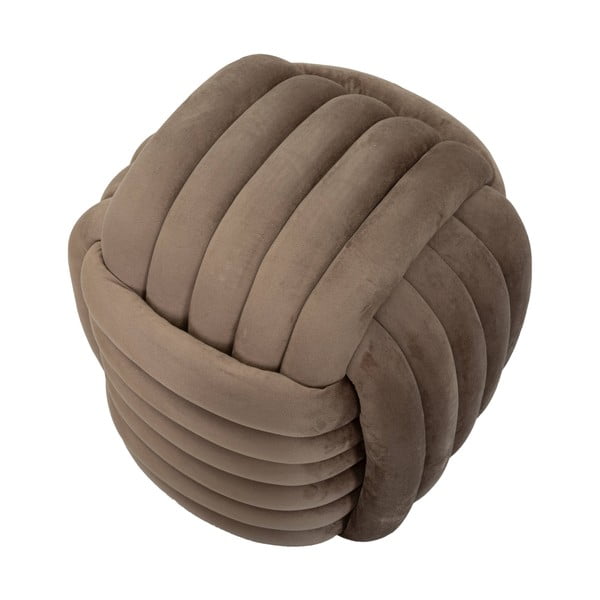 Szürkésbarna bársony puff Softy – Mauro Ferretti-image-3