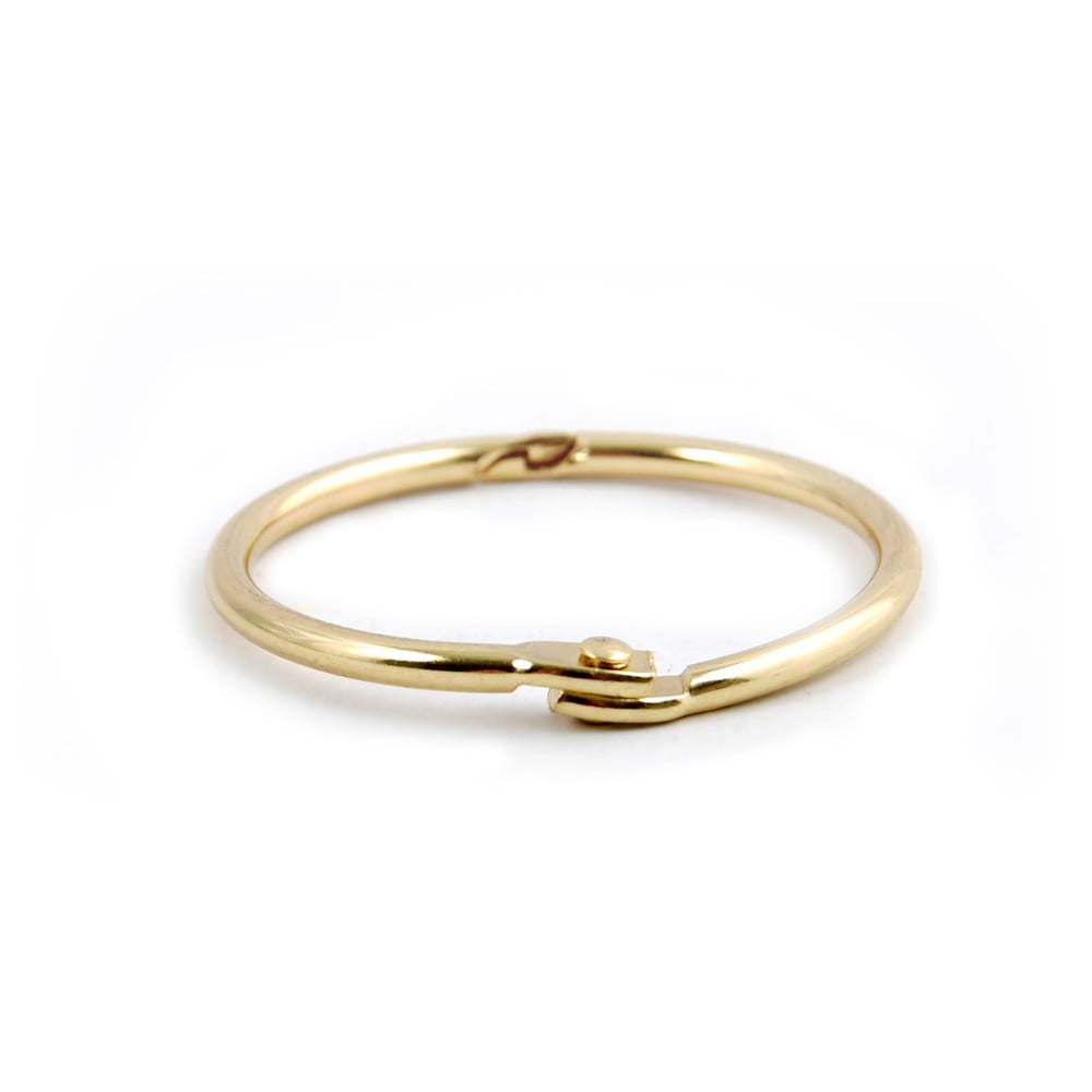 Matt aranyszínű zuhanyfüggöny karika szett 12 db-os Ringo Small  Spirella