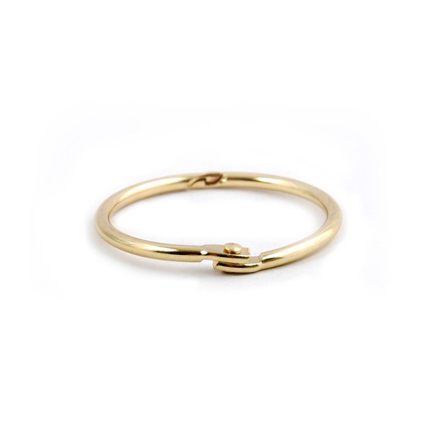 Matt aranyszínű zuhanyfüggöny karika szett 12 db-os Ringo Small – Spirella