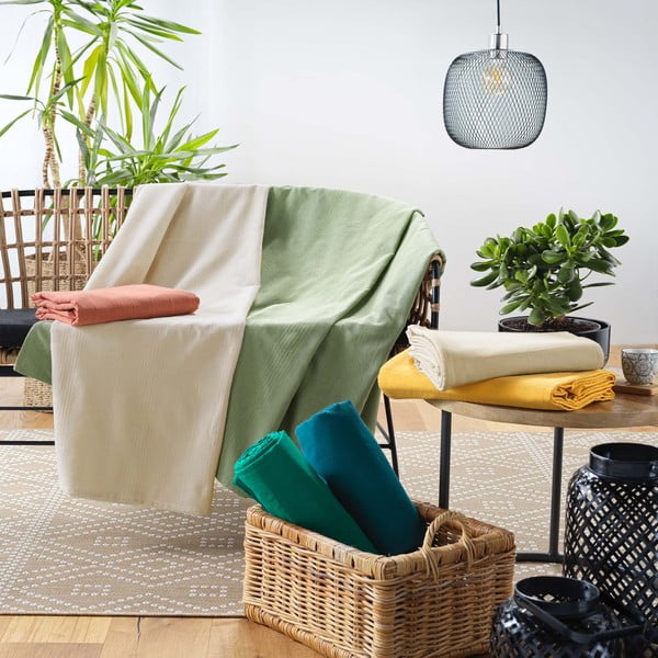 Sárga ágytakaró 220x240 cm Lucile – douceur d'intérieur-image-4