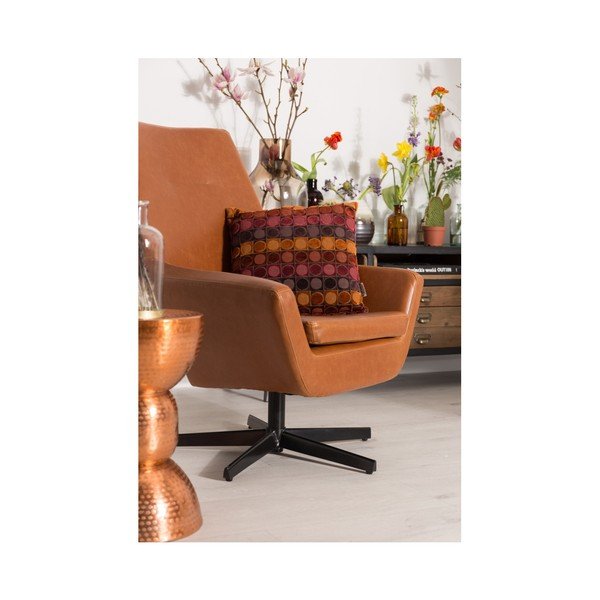 Ottava piros-narancssárga díszpárna, 45 x 45 cm - Dutchbone-image-3