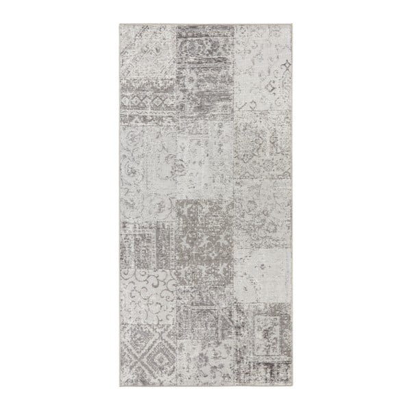 Pleasure Denain szürke-krémszínű futószőnyeg, 80 x 200 cm - Elle Decoration