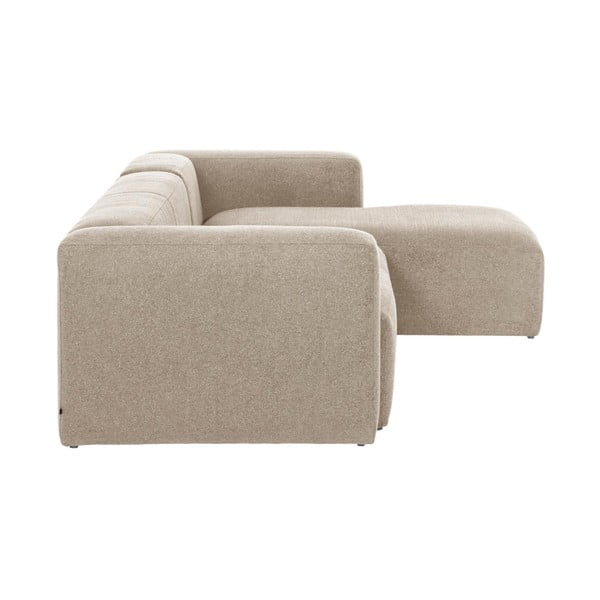 Bézs sarokkanapé (jobb oldali) Blok – Kave Home-image-2