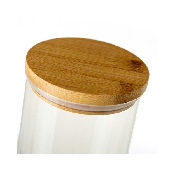 Üvegtartó bambusz tetővel, 1,4 l - Casa Selección-image-1