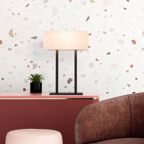 Fehér-fekete asztali lámpa (magasság 52 cm) Salihini – Opviq lights-image-3