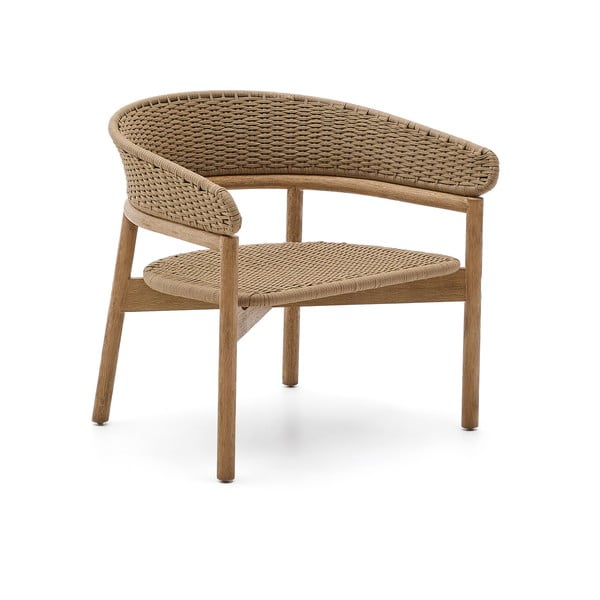 Natúr színű tömörfa kerti fotel Arinella – Kave Home