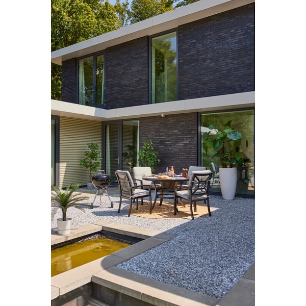 Alumínium kerek kerti étkezőasztal ø 120 cm Rosario – Hartman-image-1