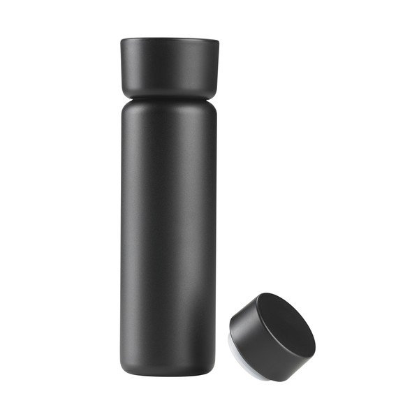Fekete rozsdamentes acél termobögre 650 ml Singles – Zone-image-4